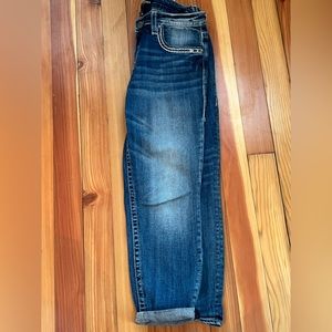 Vigoss Heritage Fit Blue Denim Capri Jeans Women's Sz 11/12 L 25